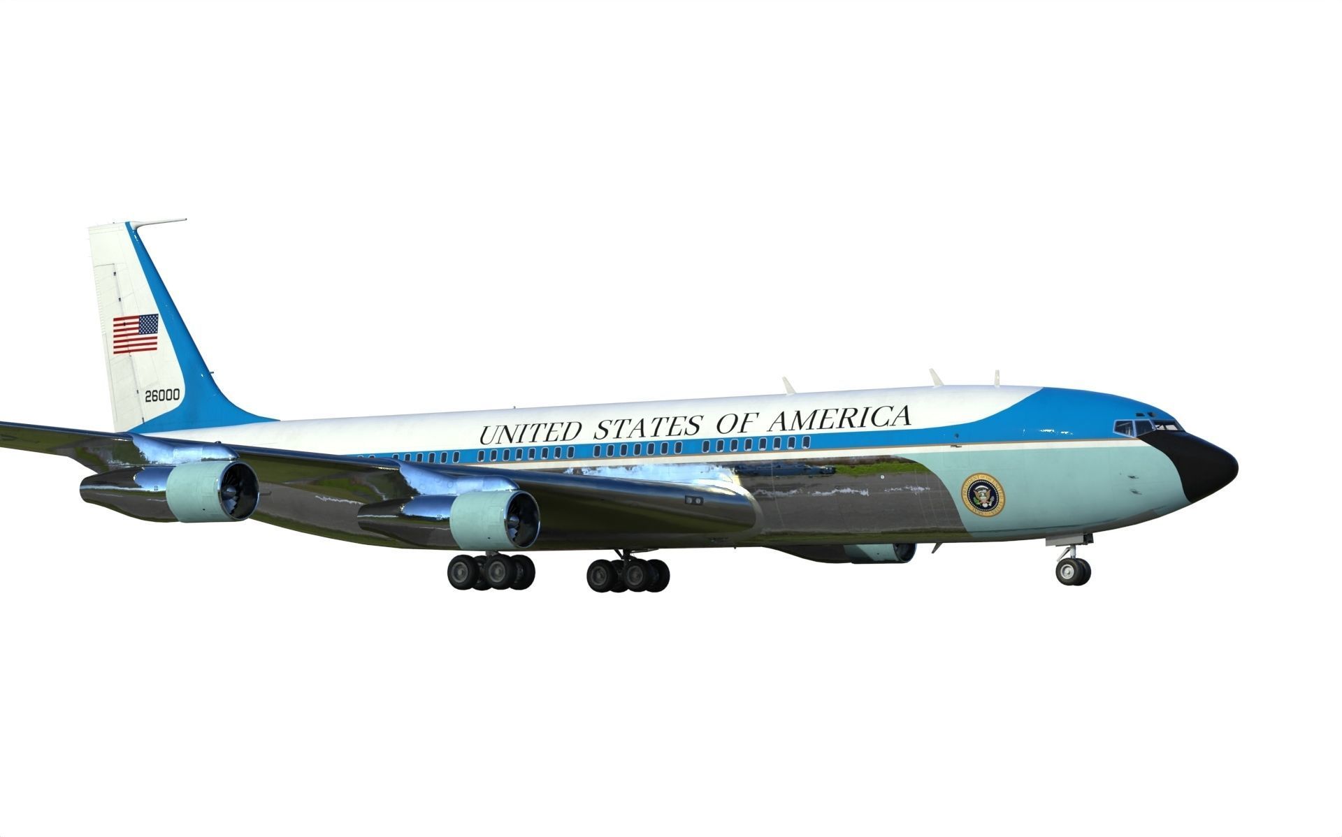 Boeing VC-137 C Air Force One 3D model_4