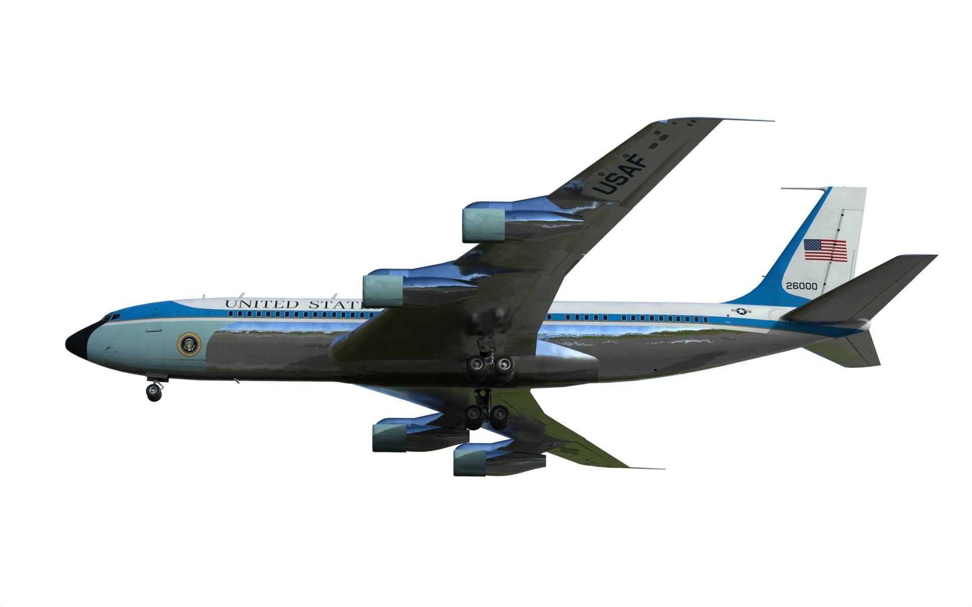 Boeing VC-137 C Air Force One 3D model_7