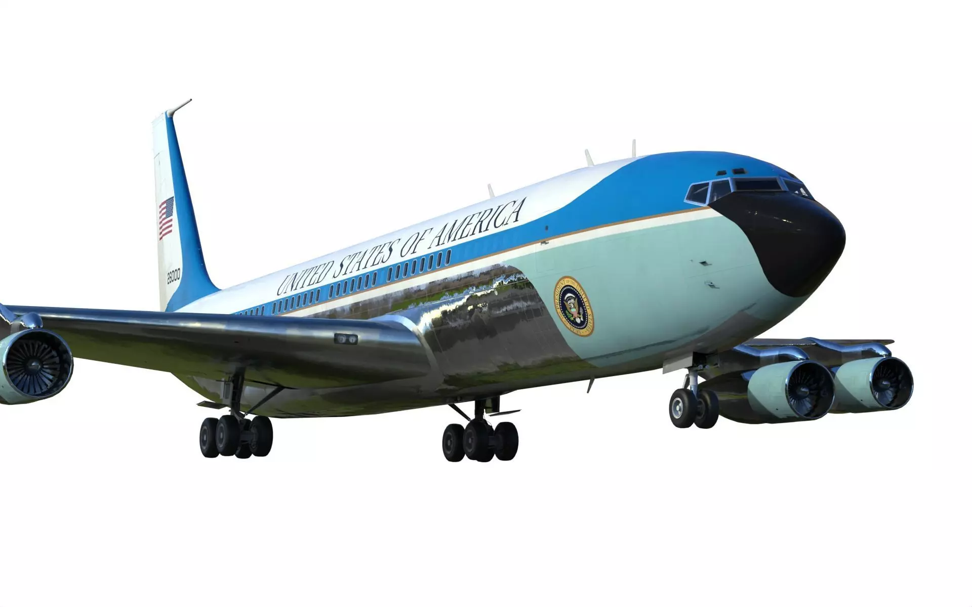 Boeing VC-137 C Air Force One 3D model_0