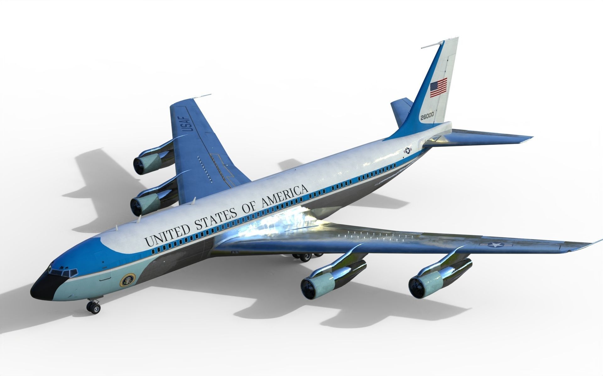 Boeing VC-137 C Air Force One 3D model_6