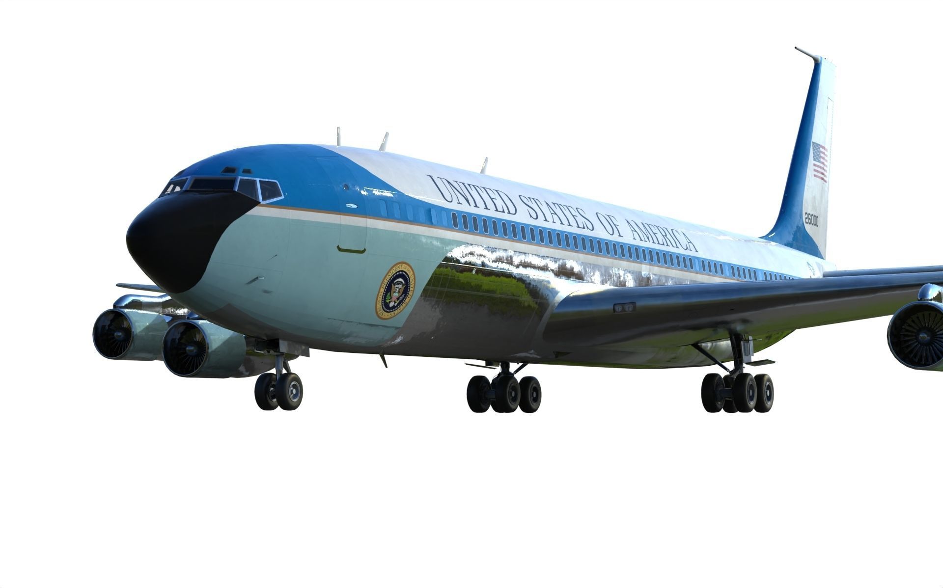 Boeing VC-137 C Air Force One 3D model_9