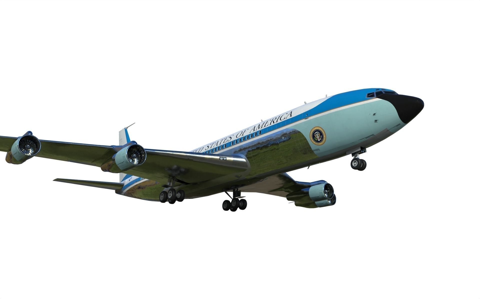 Boeing VC-137 C Air Force One 3D model_3