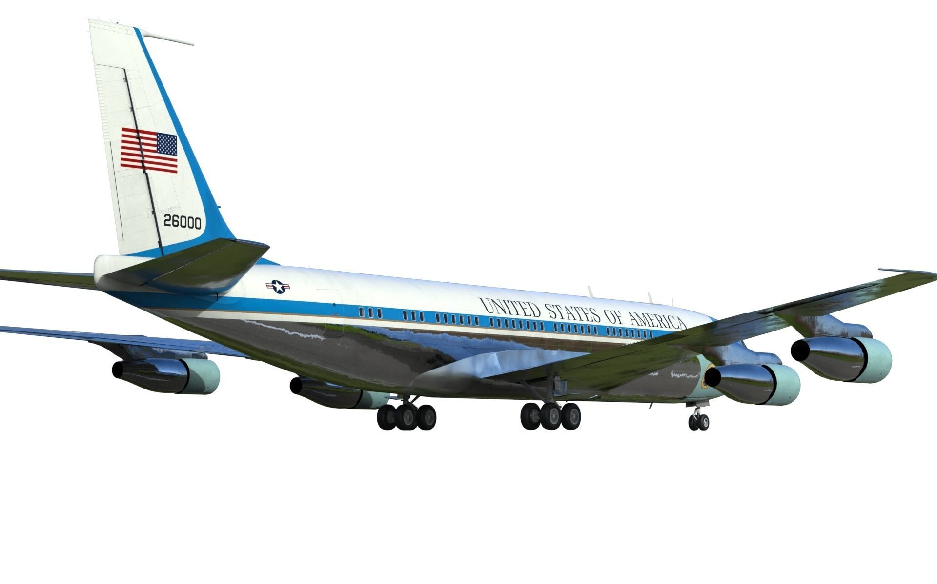 Boeing VC-137 C Air Force One 3D model_5