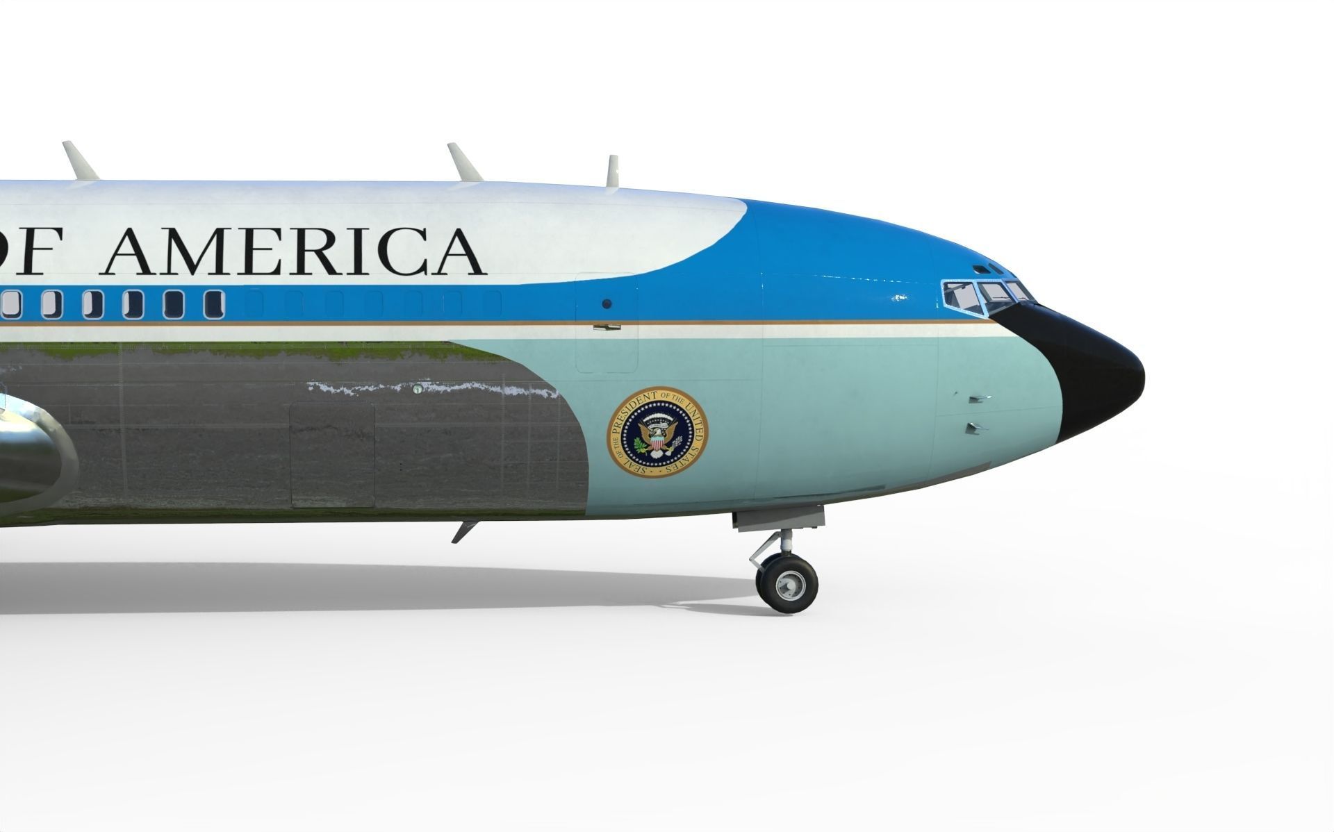 Boeing VC-137 C Air Force One 3D model_11