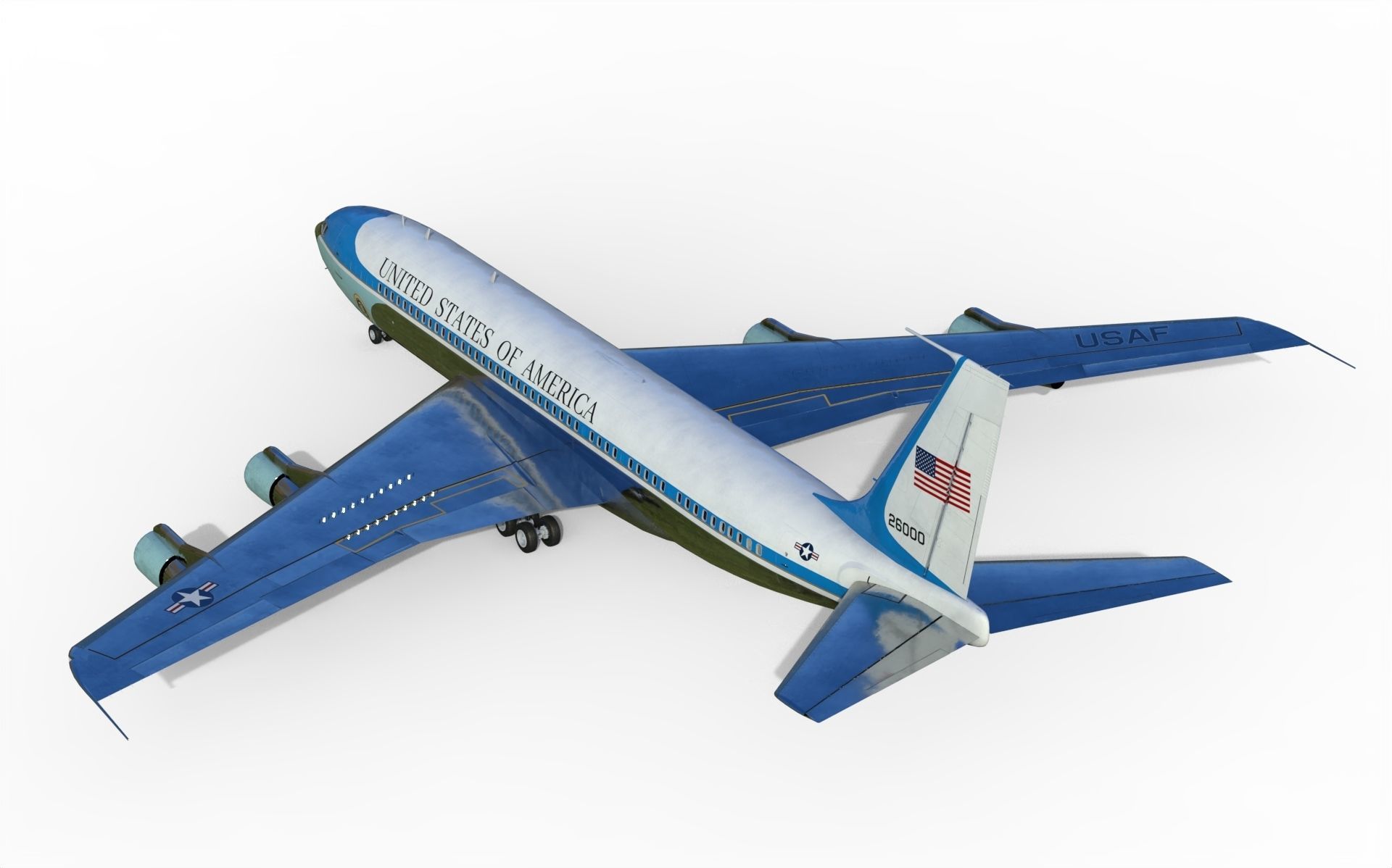Boeing VC-137 C Air Force One 3D model_8