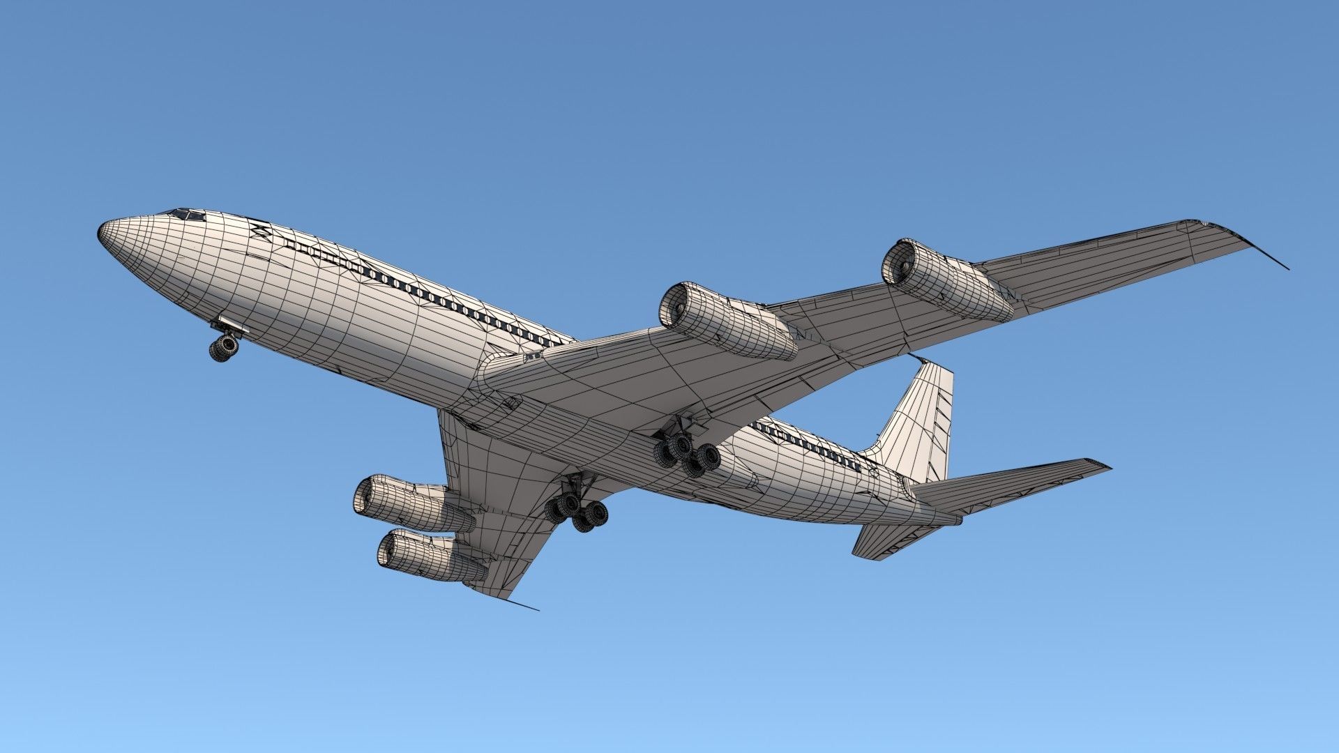 Boeing VC-137 C Air Force One 3D model_17