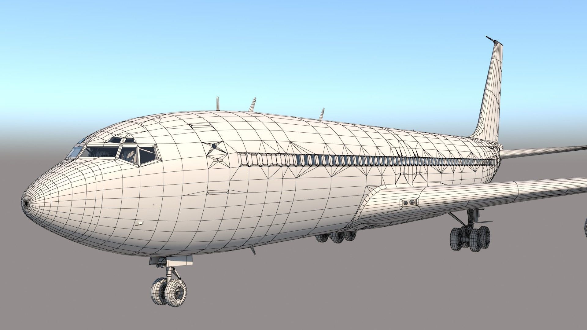 Boeing VC-137 C Air Force One 3D model_16
