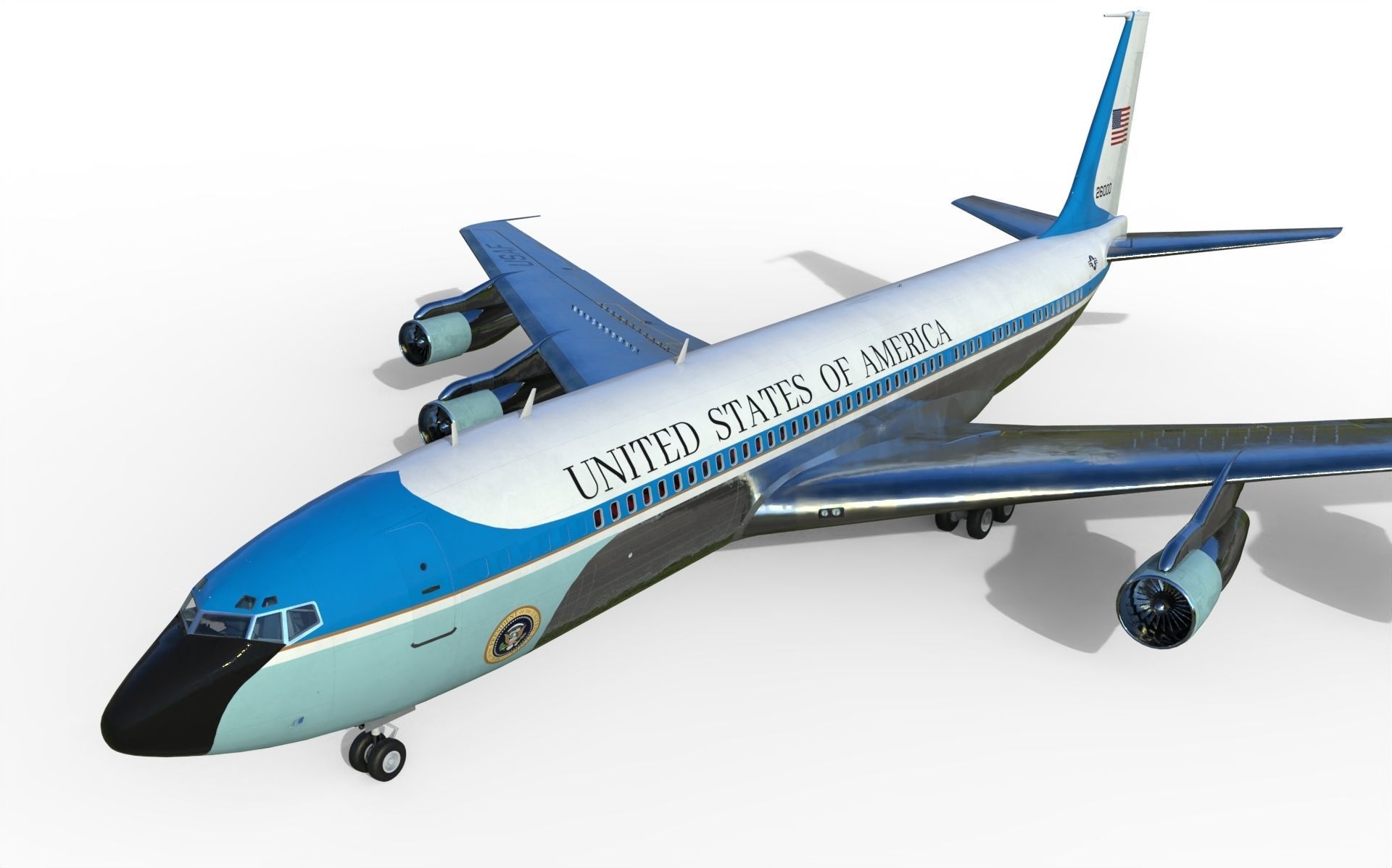 Boeing VC-137 C Air Force One 3D model_2
