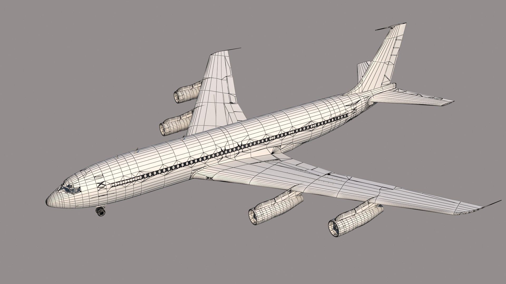 Boeing VC-137 C Air Force One 3D model_15