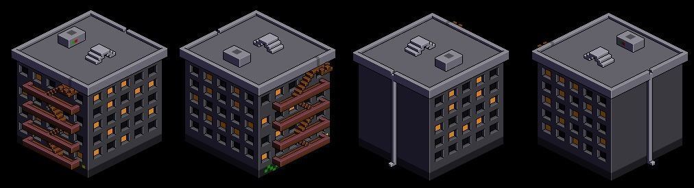 Office City Building Low-poly 3D model_4