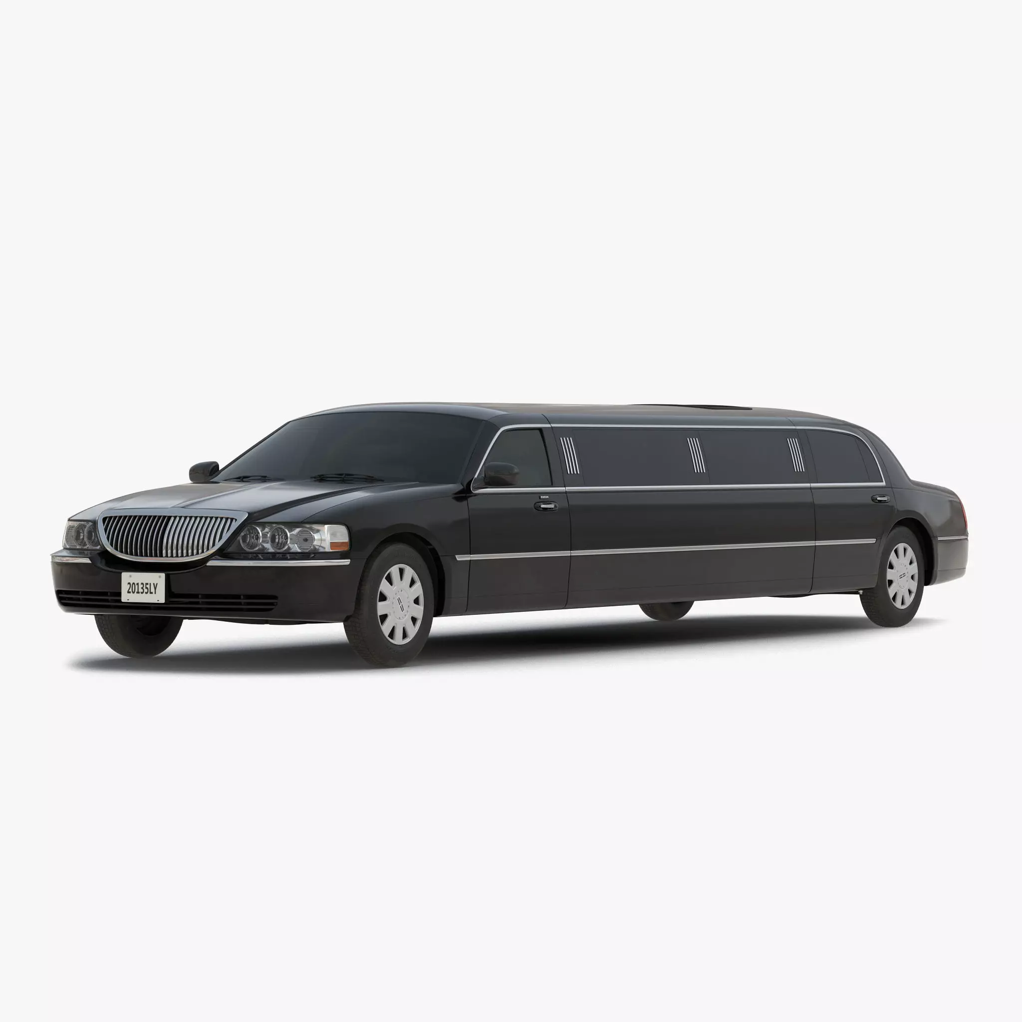 Generic Limousine Black 3D model
