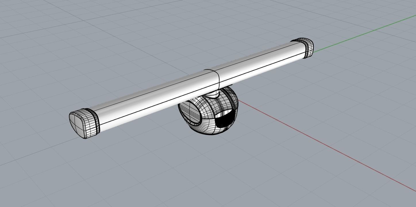 radar light stand 3D model_1