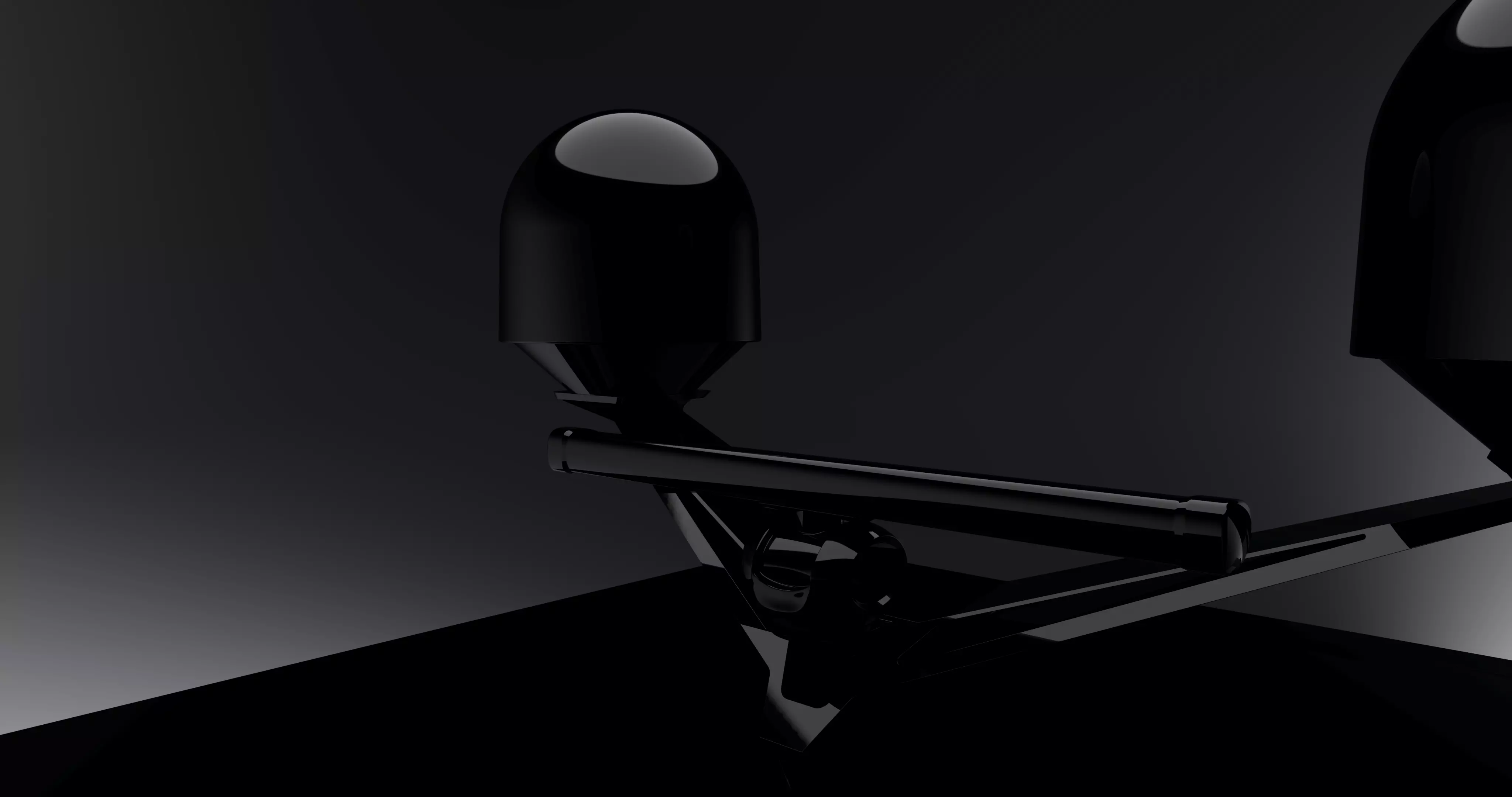 radar light stand 3D model_0