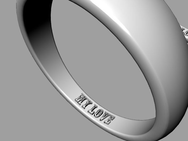 5 sizes engraved wedding bands stl verified  3D print model_76
