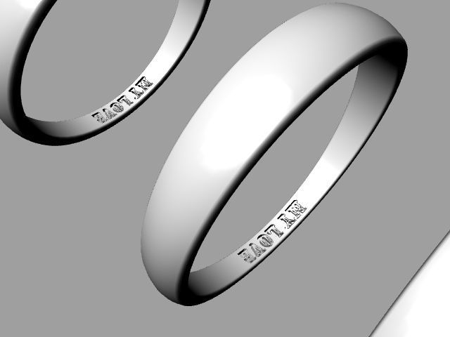 5 sizes engraved wedding bands stl verified  3D print model_67