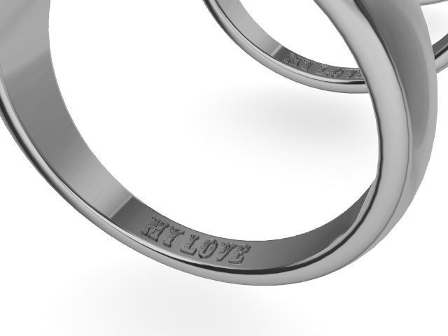 5 sizes engraved wedding bands stl verified  3D print model_97