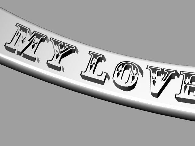 5 sizes engraved wedding bands stl verified  3D print model_55