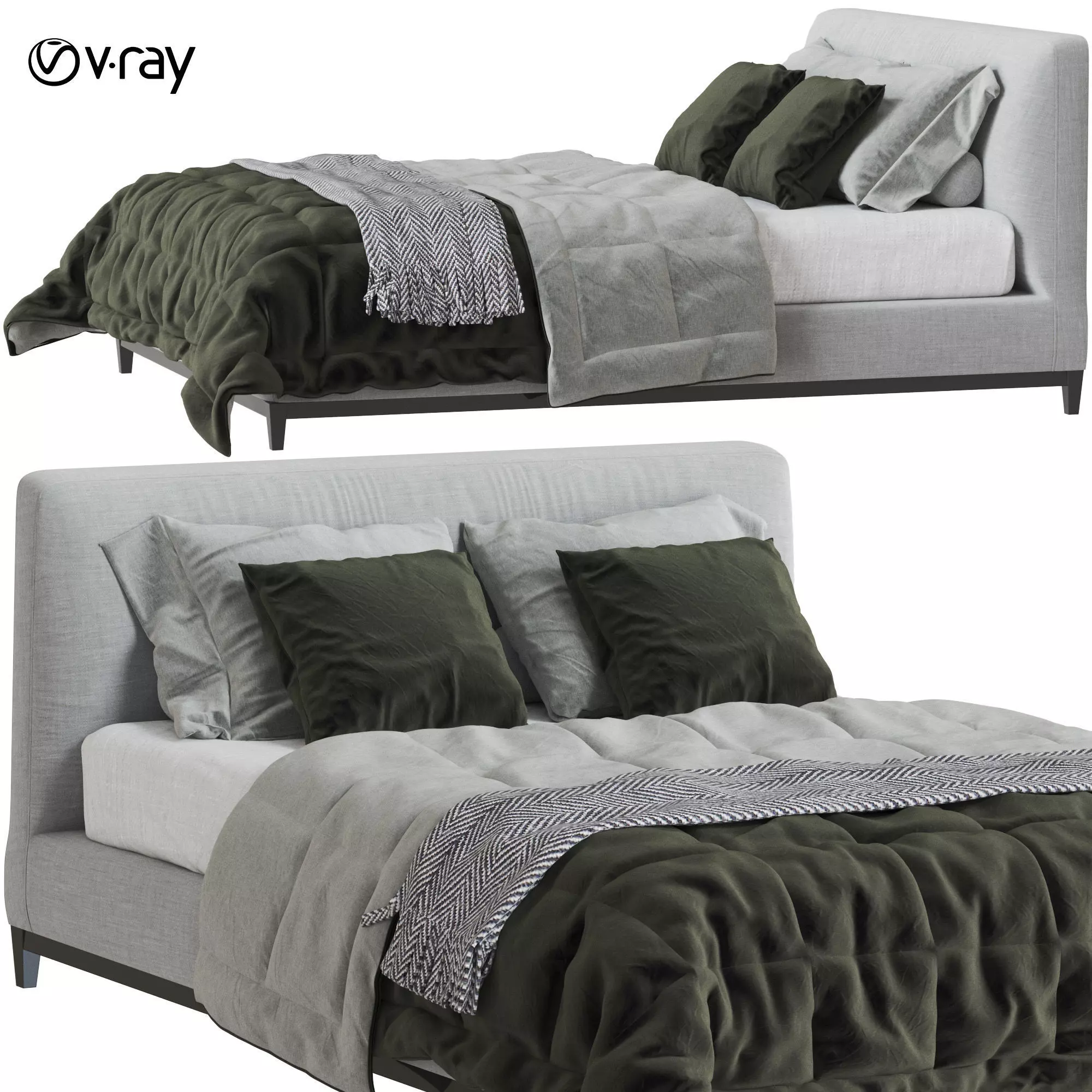 ANDERSEN BED By Minotti 3D model