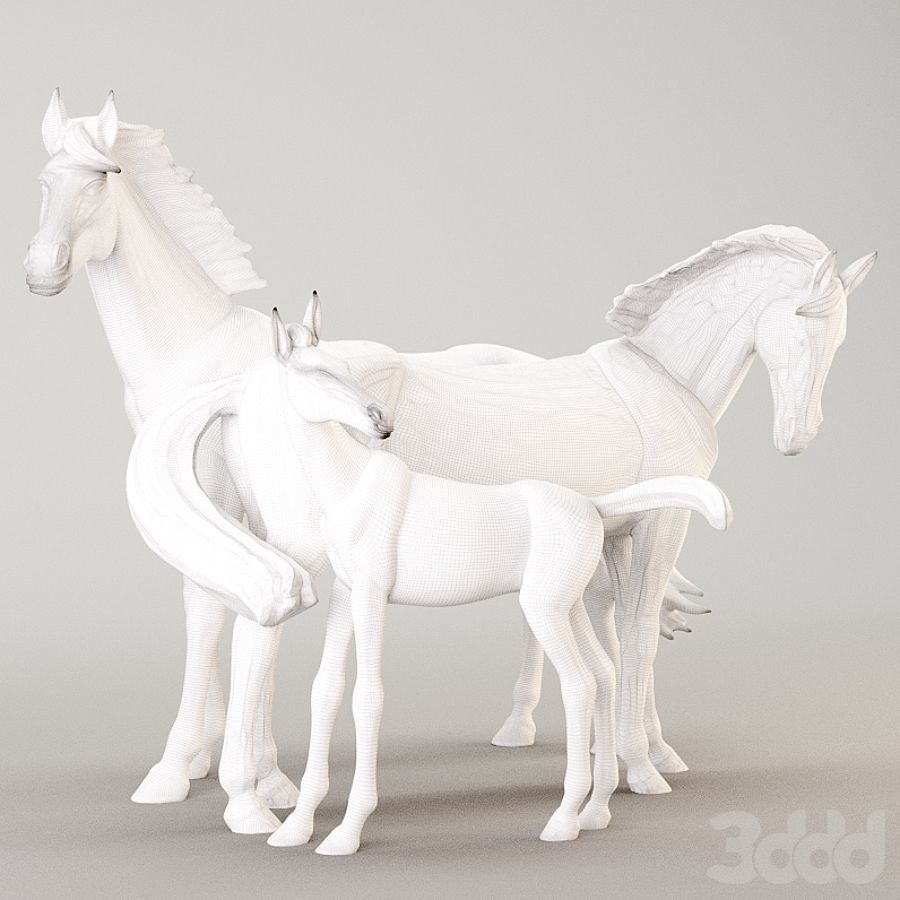 horse sculpture 3D model_6