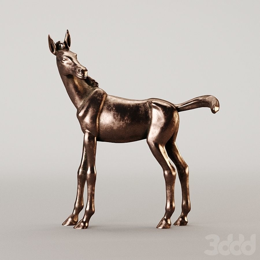 horse sculpture 3D model_3