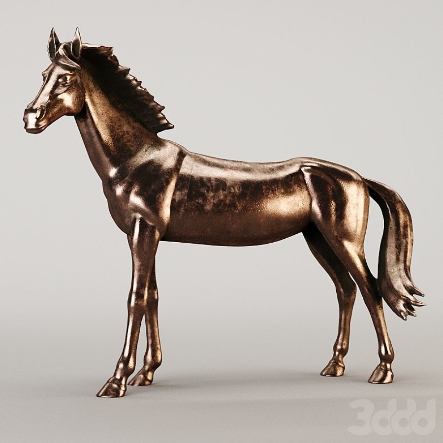 horse sculpture 3D model_1