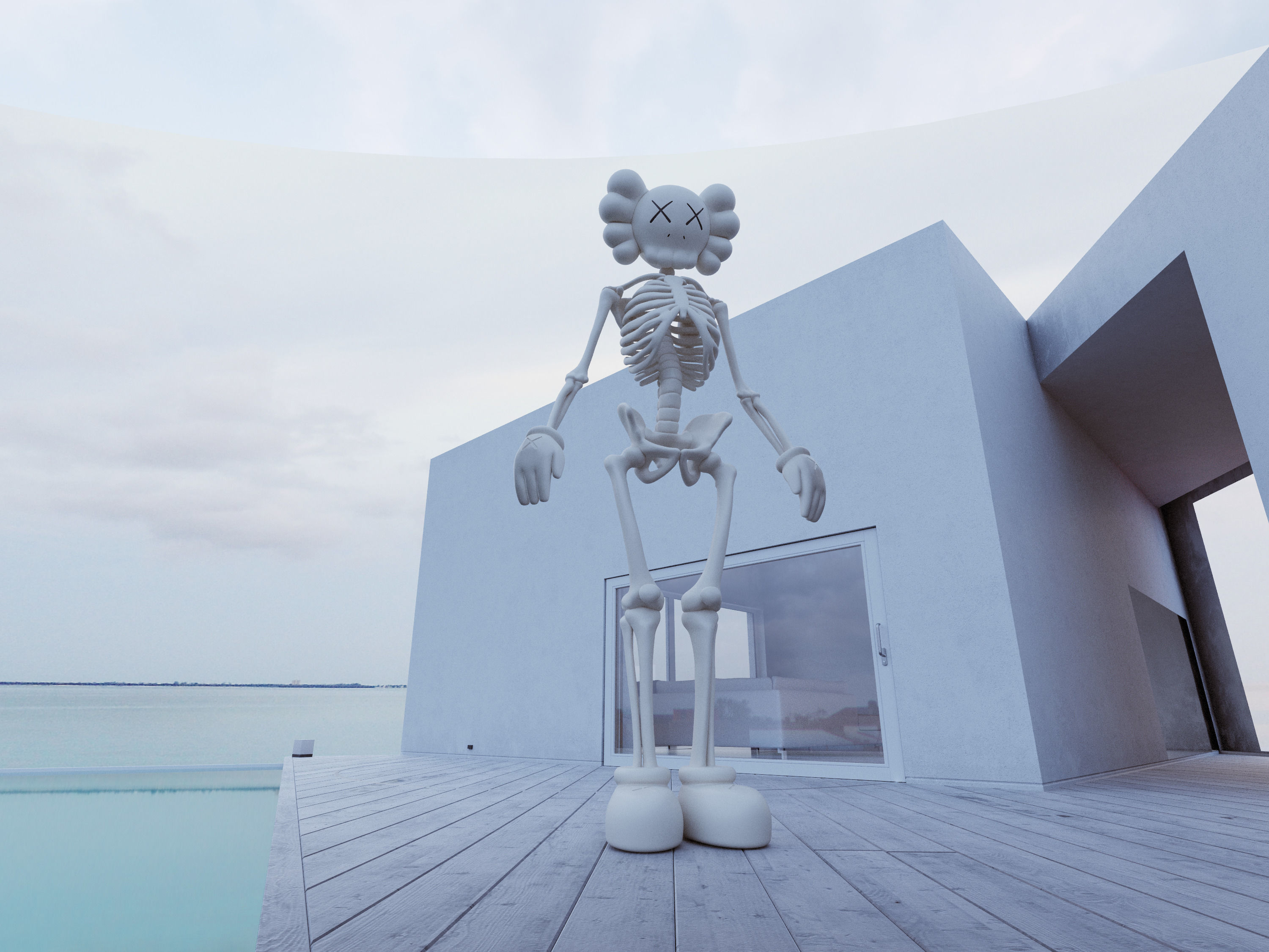 KAWS X FORTNITE 3D model_2