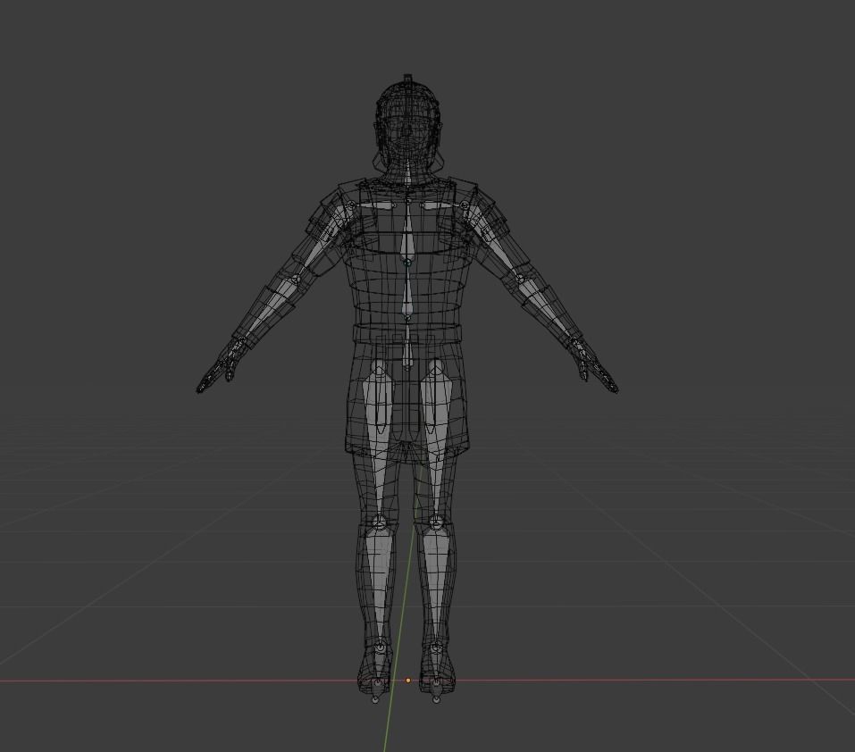 Low Poly Roman Soldier Low-poly 3D model_5