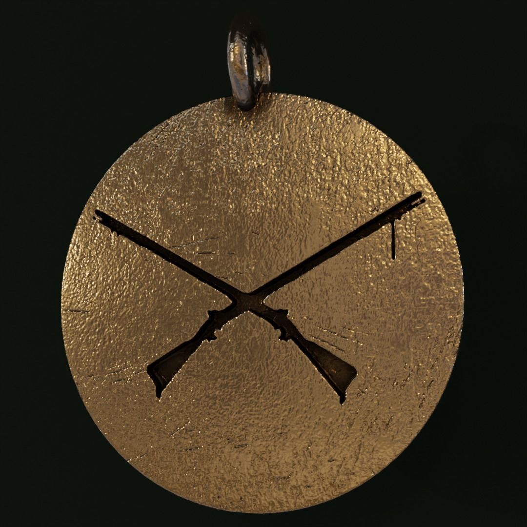 Emiliano Zapata pendant 3D print model_2