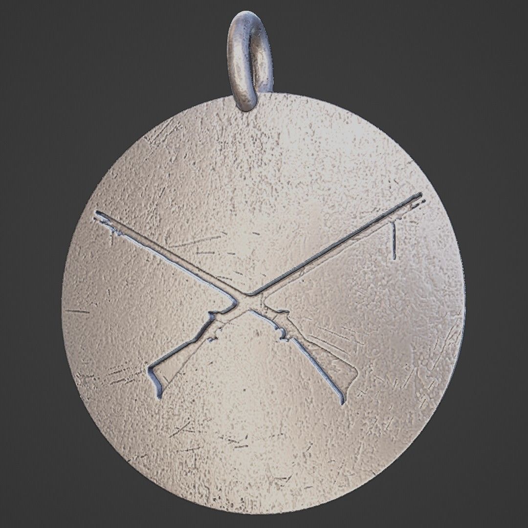 Emiliano Zapata pendant 3D print model_5