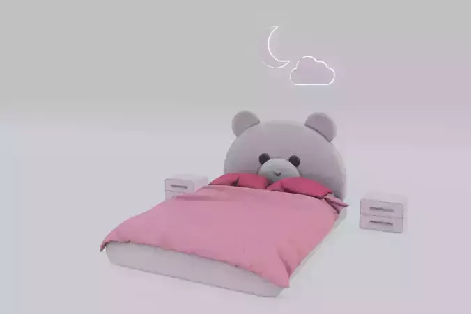 Teddy bear bed