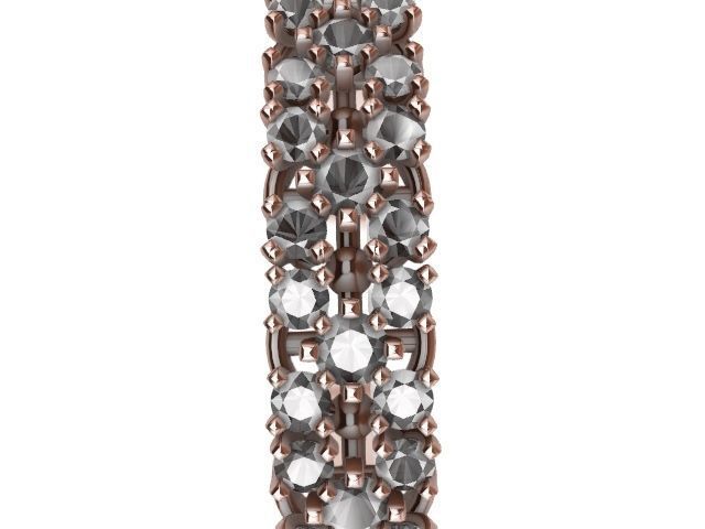 5 diamond  row ring stl verified  3D print model_15