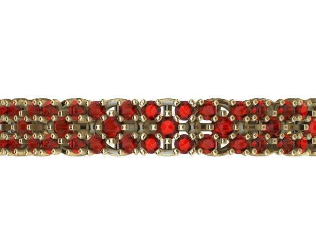 5 diamond  row ring stl verified  3D print model_4