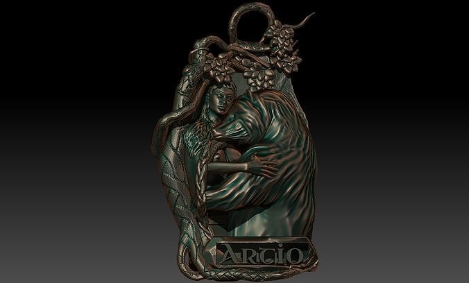 Artio pendant 3D print model