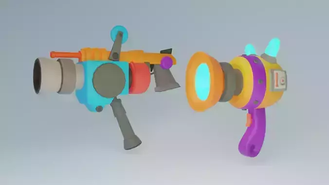 Space Cartoon Gun Package