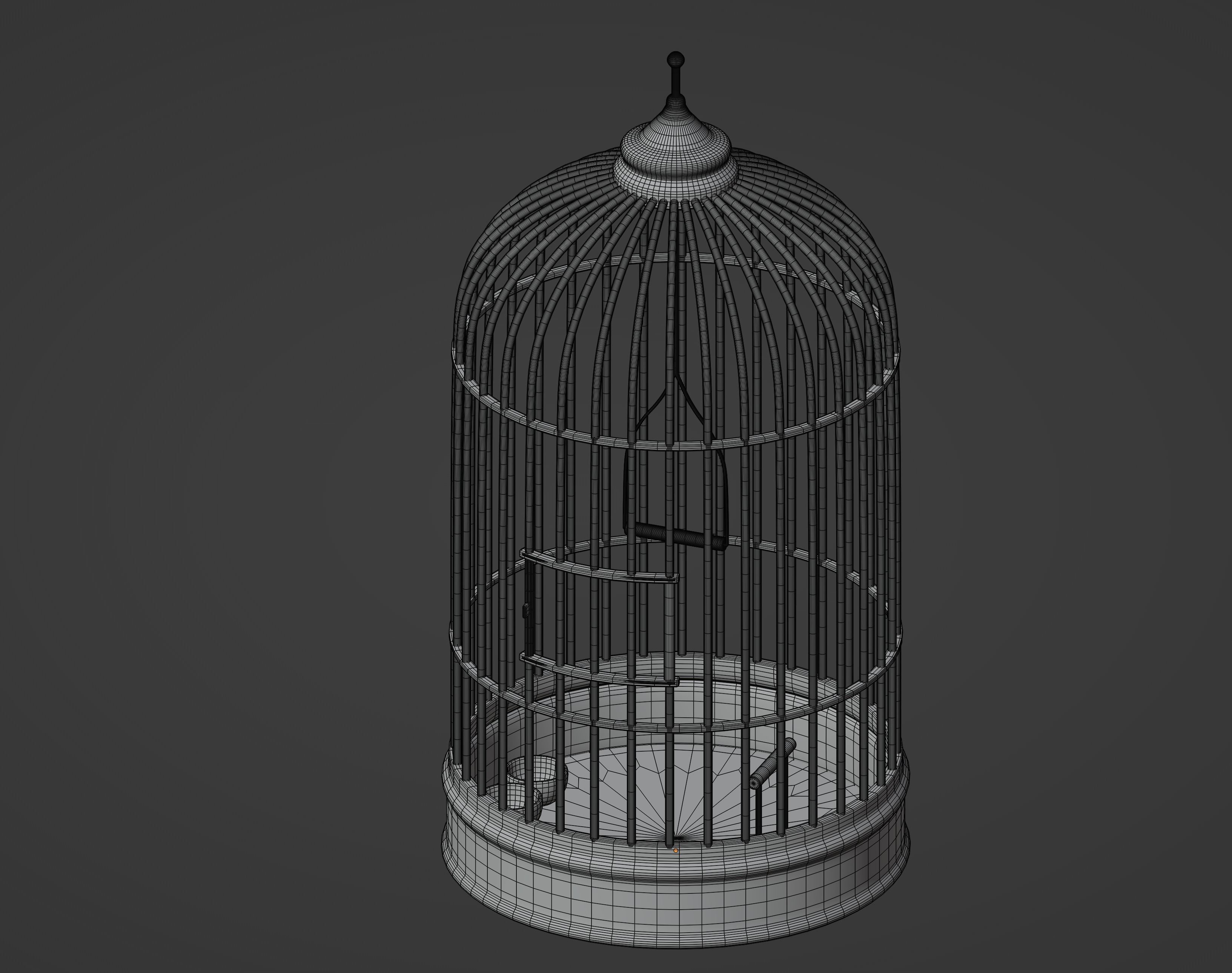 Bird Cage 3D model_16