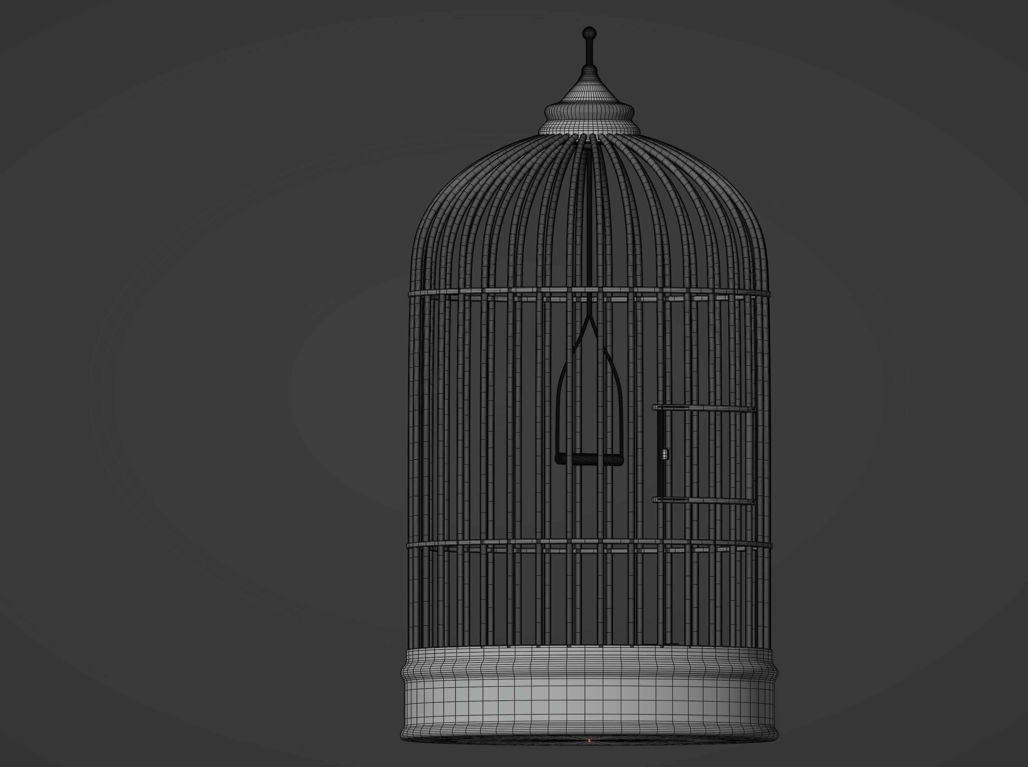 Bird Cage 3D model_17