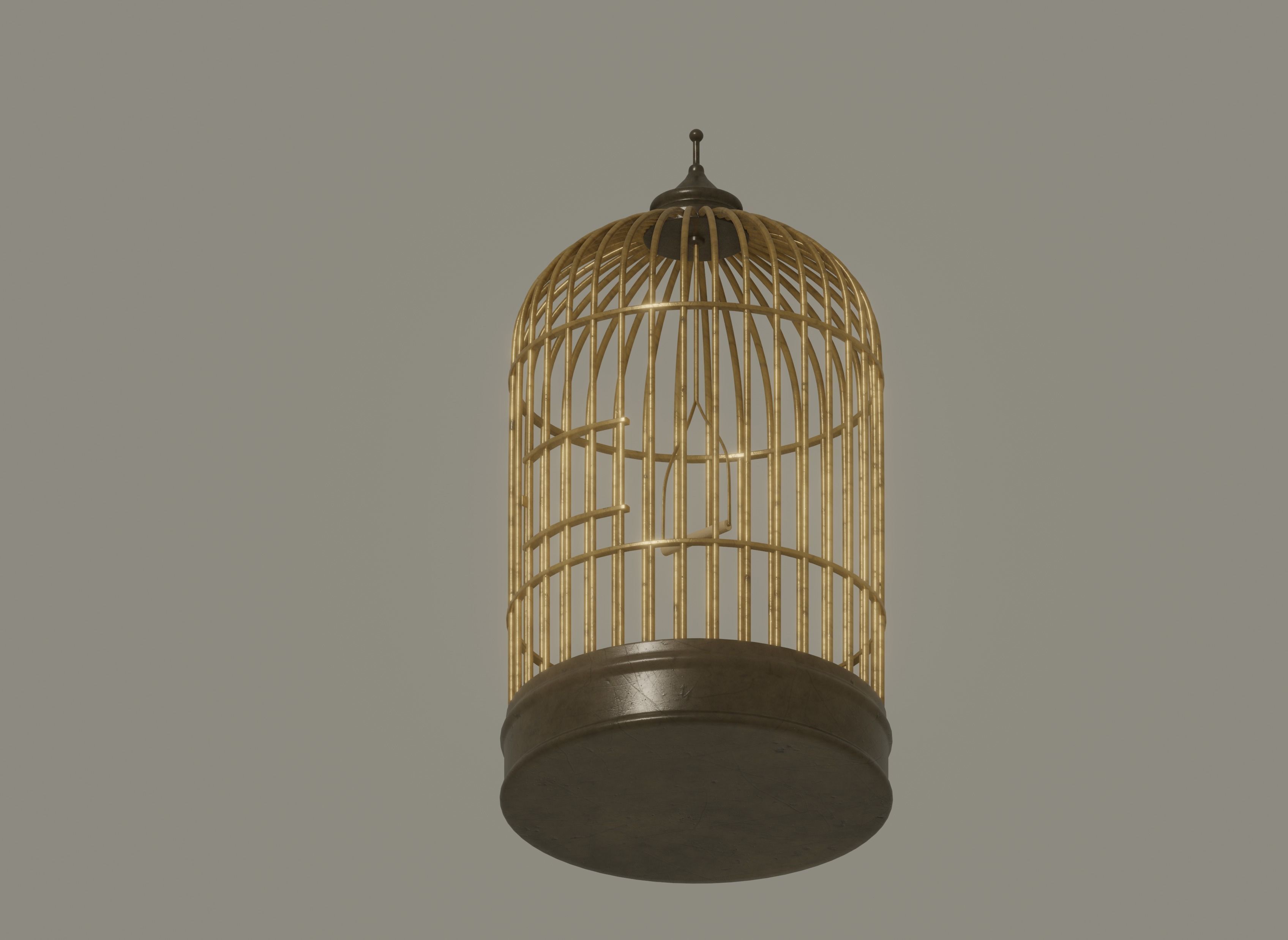 Bird Cage 3D model_3