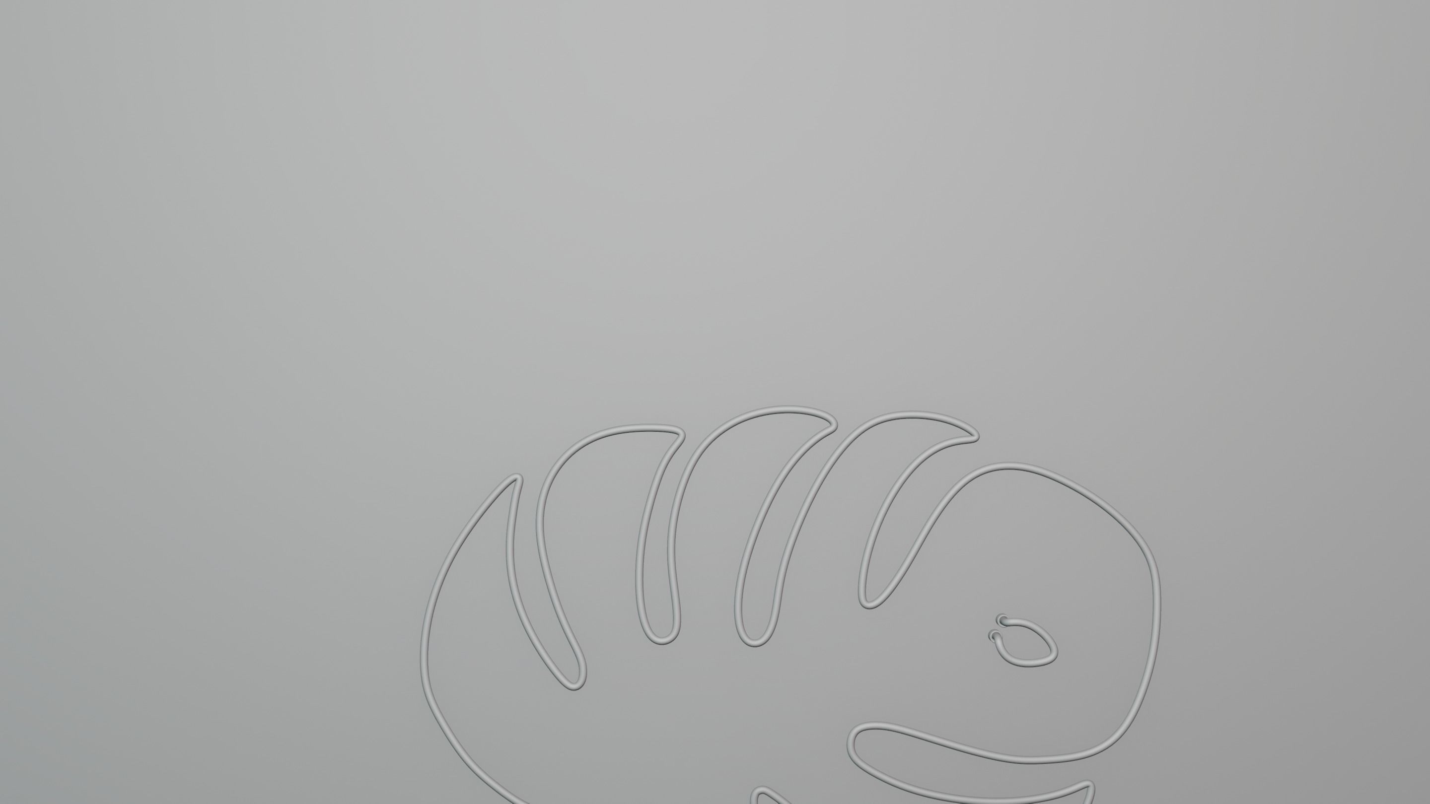 Neon 3D model 20 - Leaf 2 3D model_8