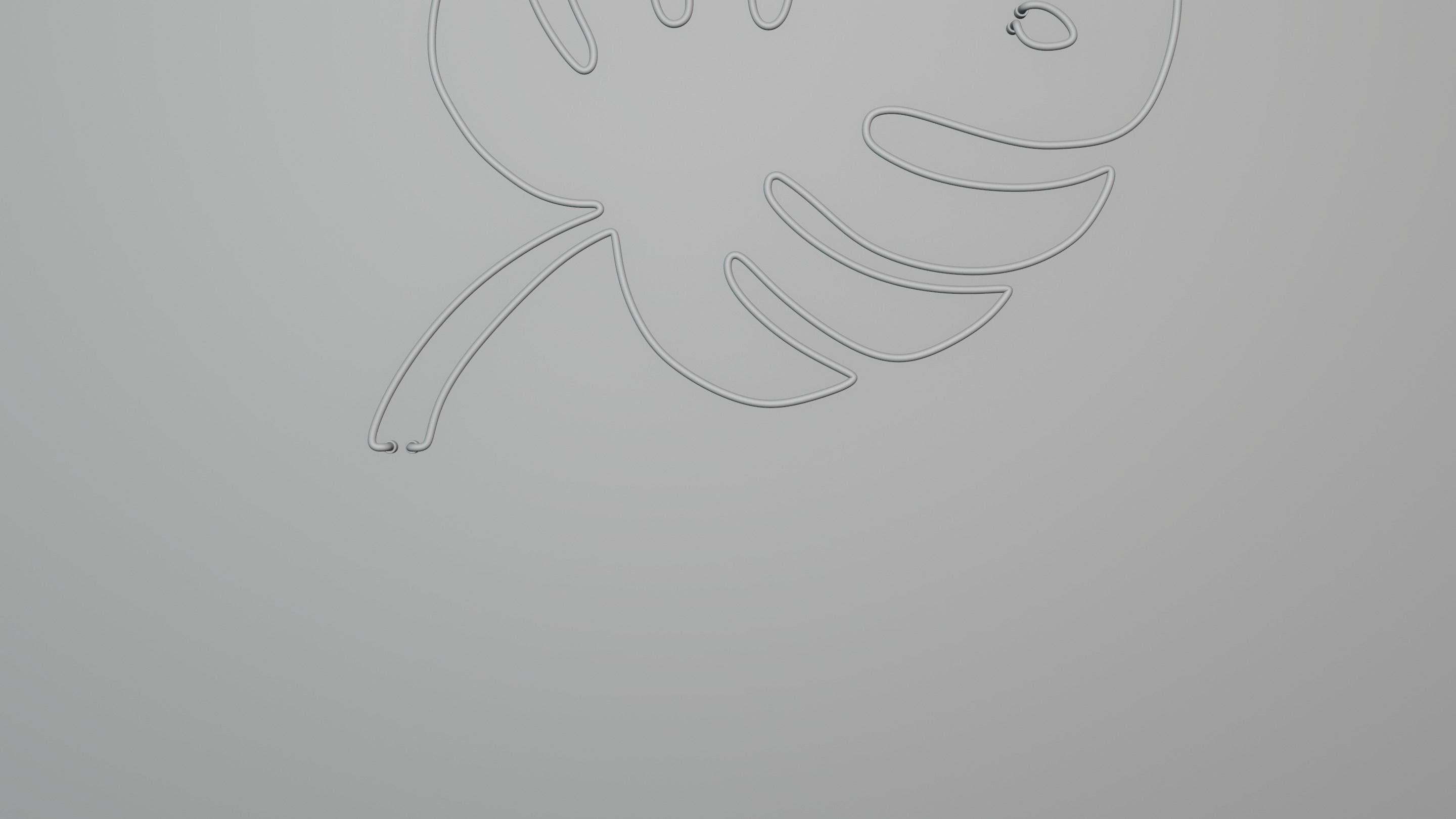 Neon 3D model 20 - Leaf 2 3D model_10