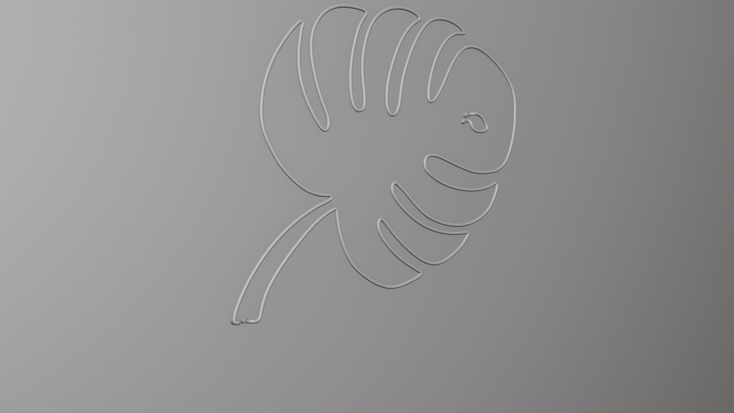 Neon 3D model 20 - Leaf 2 3D model_12