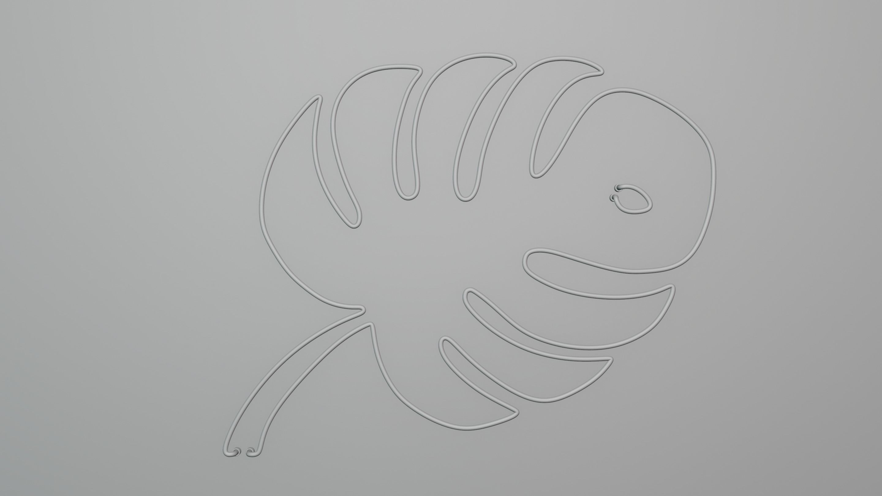 Neon 3D model 20 - Leaf 2 3D model_9