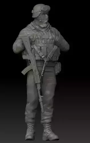 UKRAINIAN SOLDIER 02 3D print model