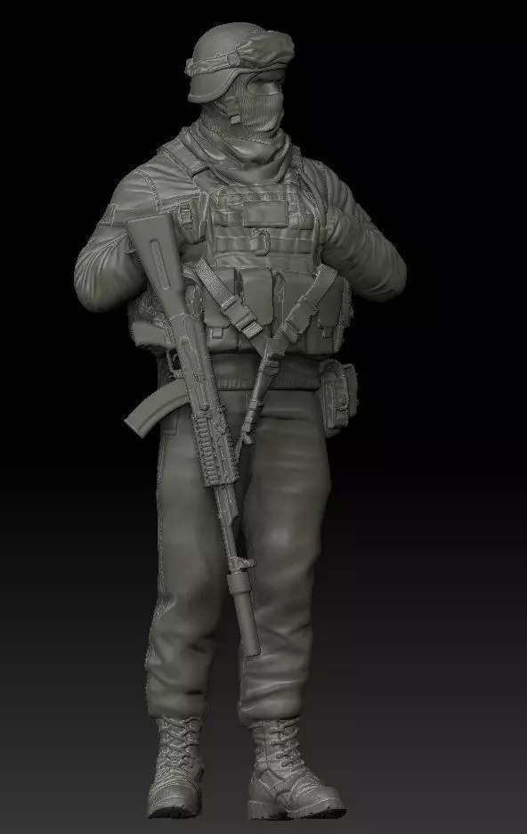 UKRAINIAN SOLDIER 02 3D print model_0