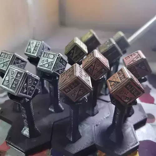 16mm Battletech Dice - Resin Supported Files 3D print model