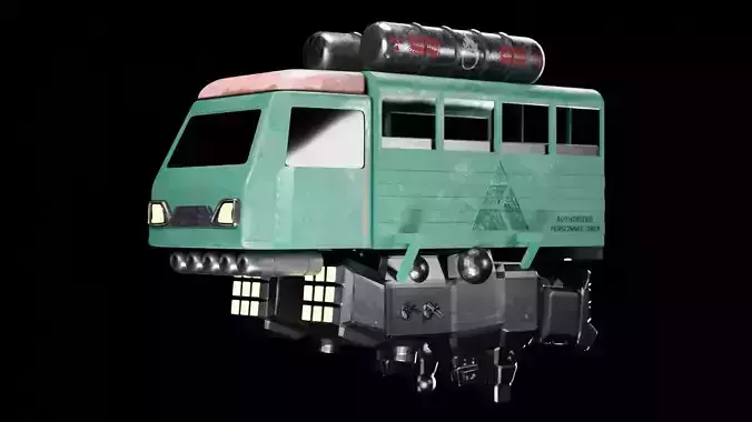 Sci-fi  Spaceships Game Asset Transport Vehicles 3D Model Low-poly 3D model