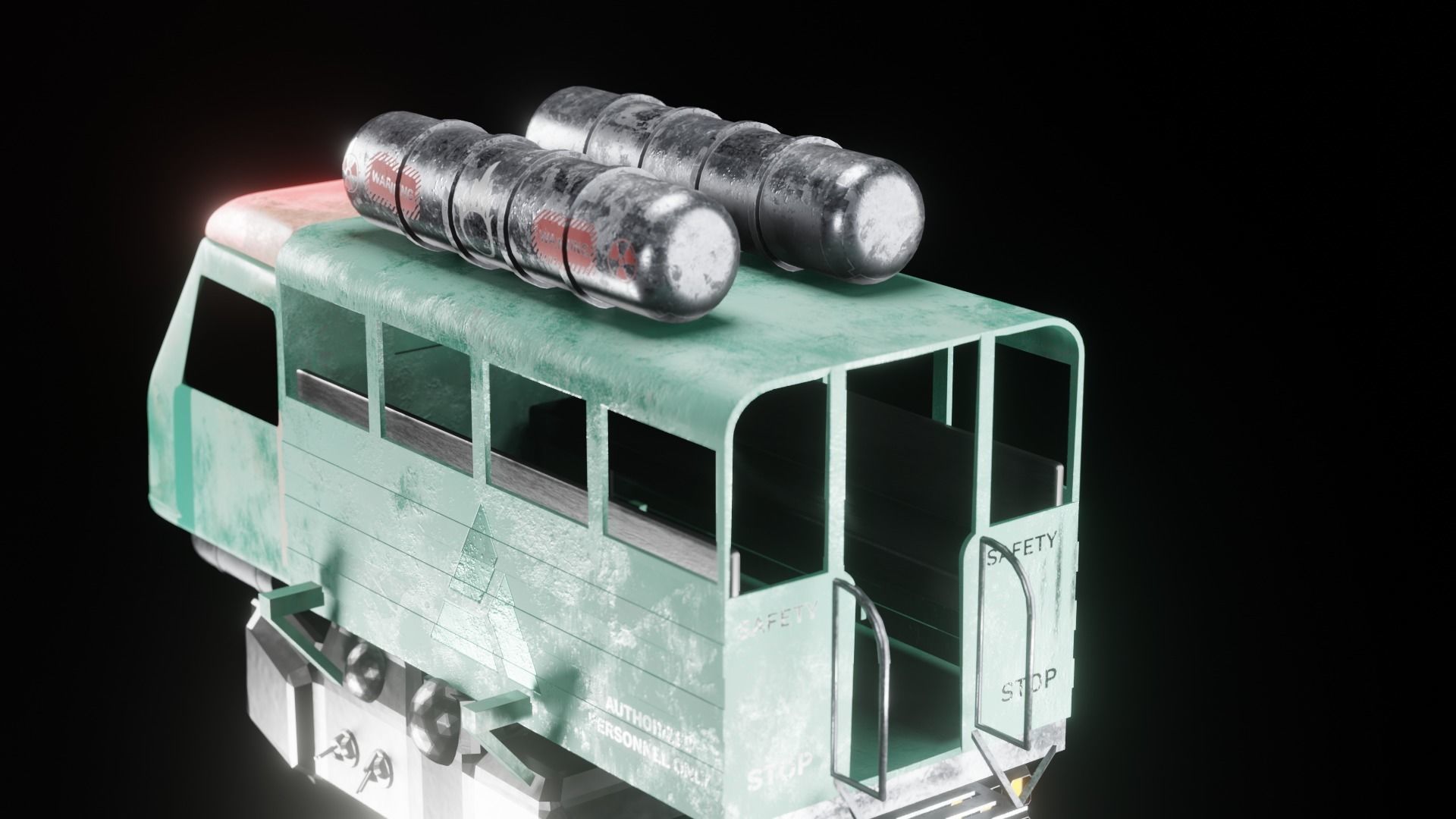 Sci-fi  Spaceships Game Asset Transport Vehicles 3D Model Low-poly 3D model_9