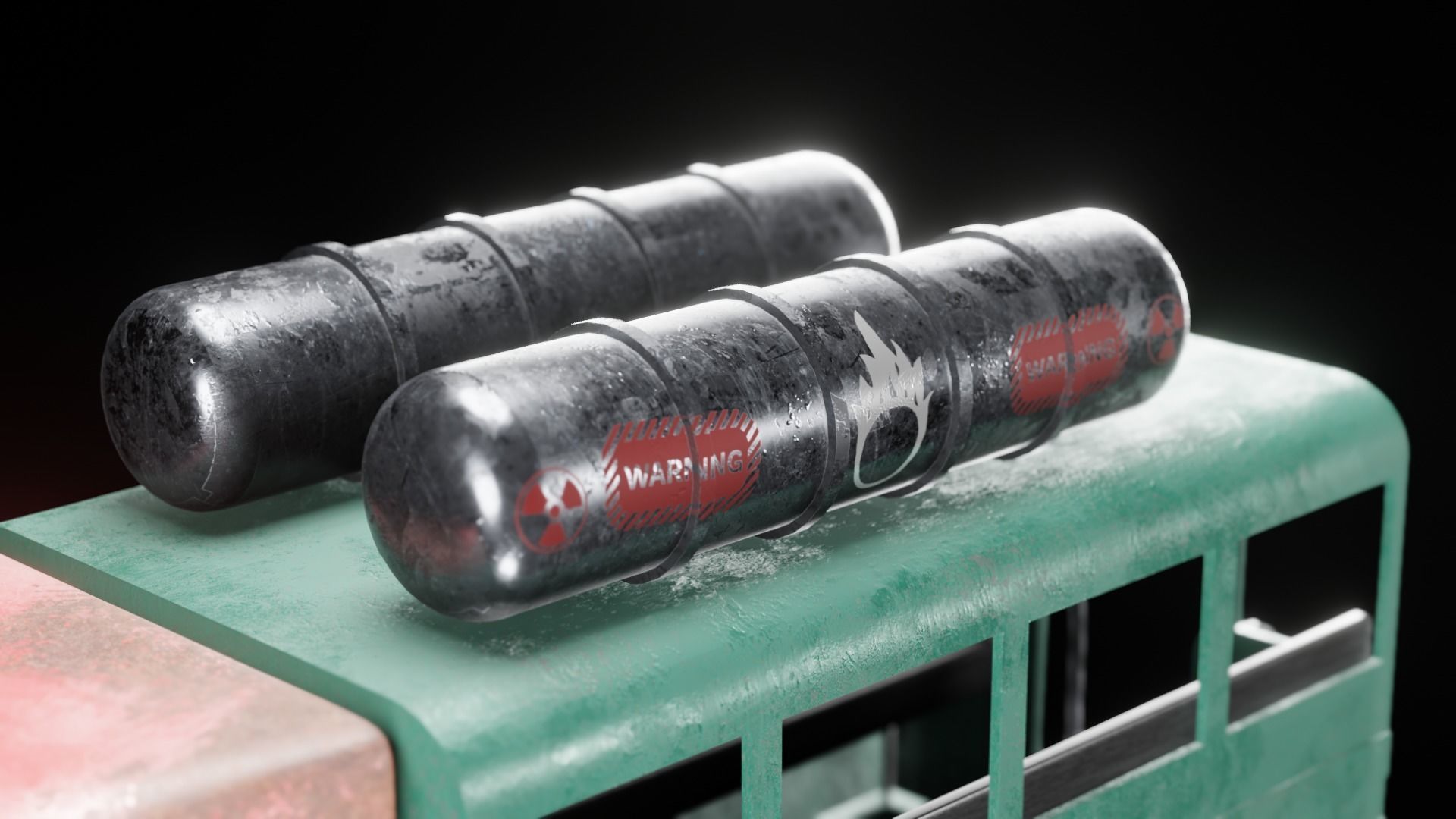 Sci-fi  Spaceships Game Asset Transport Vehicles 3D Model Low-poly 3D model_10