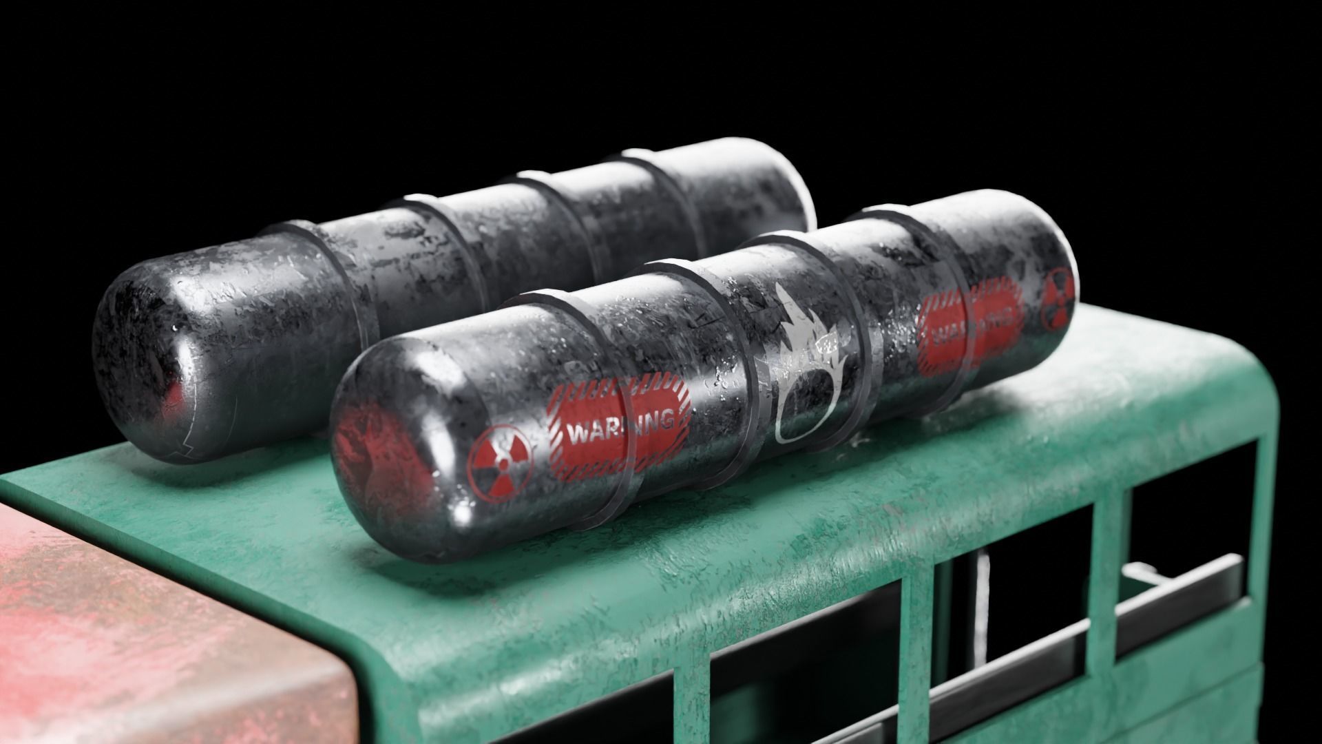 Sci-fi  Spaceships Game Asset Transport Vehicles 3D Model Low-poly 3D model_4