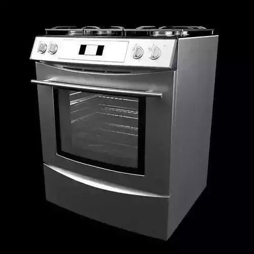 Silver Electric Stove