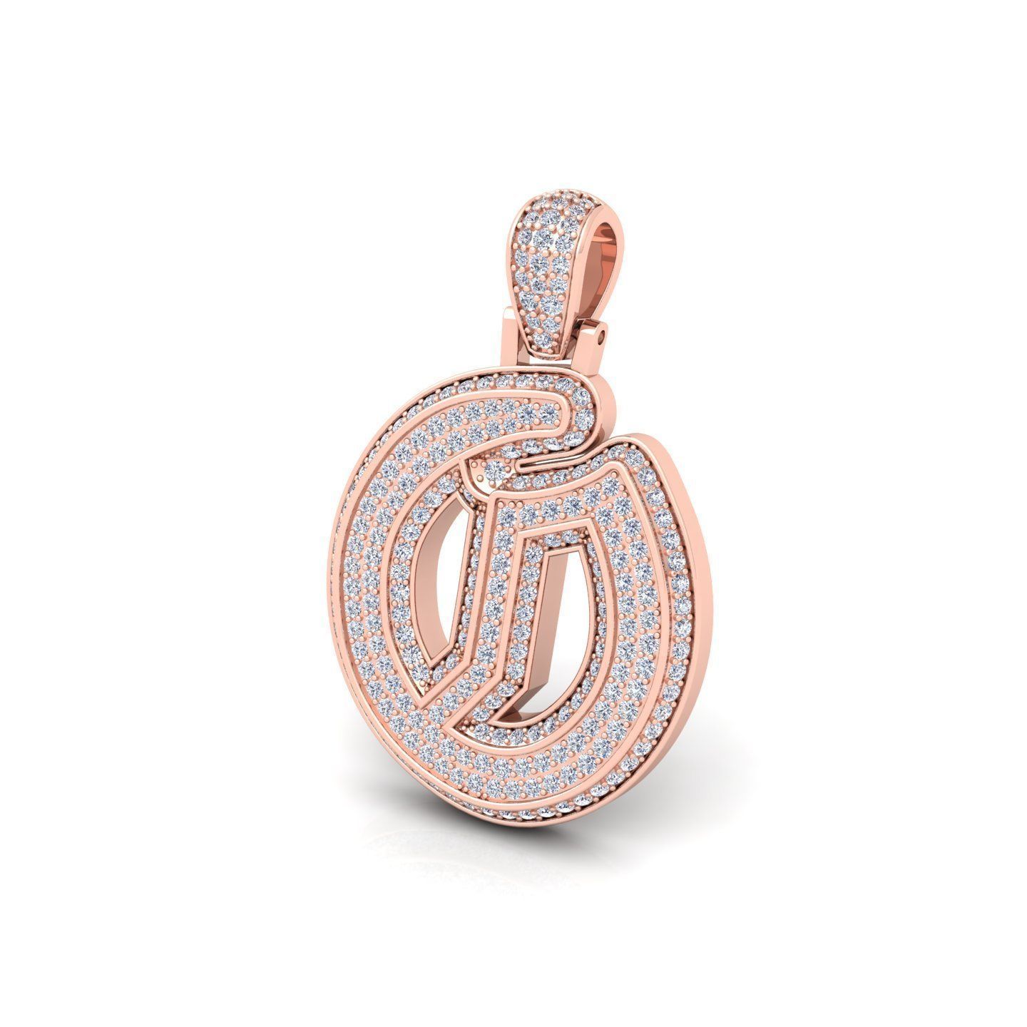 O Initial Capital Fancy Latter 3d Model and Render Detail 3D print model_11